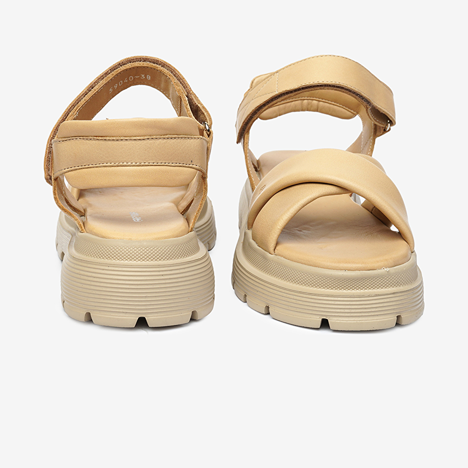 Kadın Nude Hakiki Deri Sandalet 4Y2TS59040-7