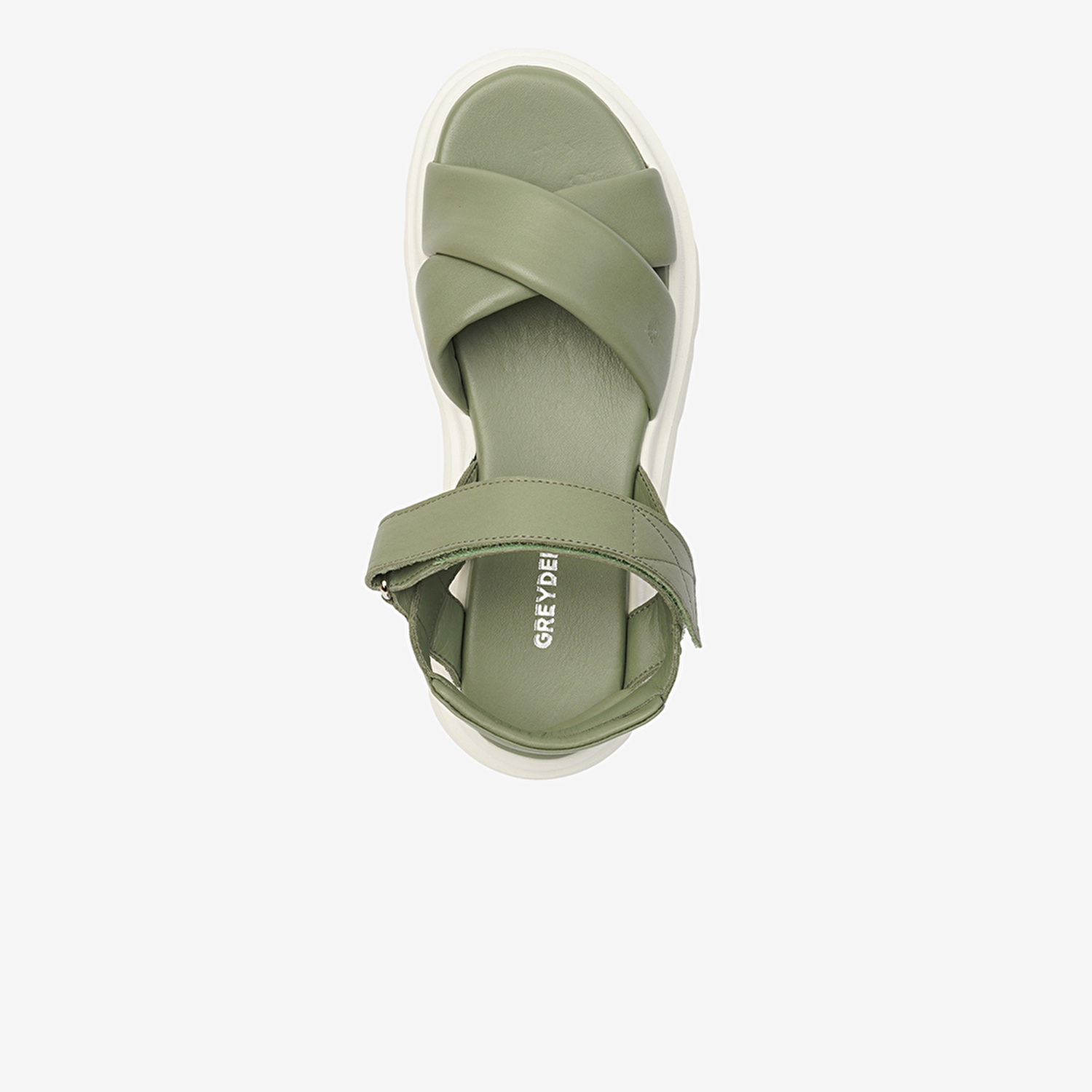Kadın Su Yeşili Hakiki Deri Sandalet 4Y2TS59040-4