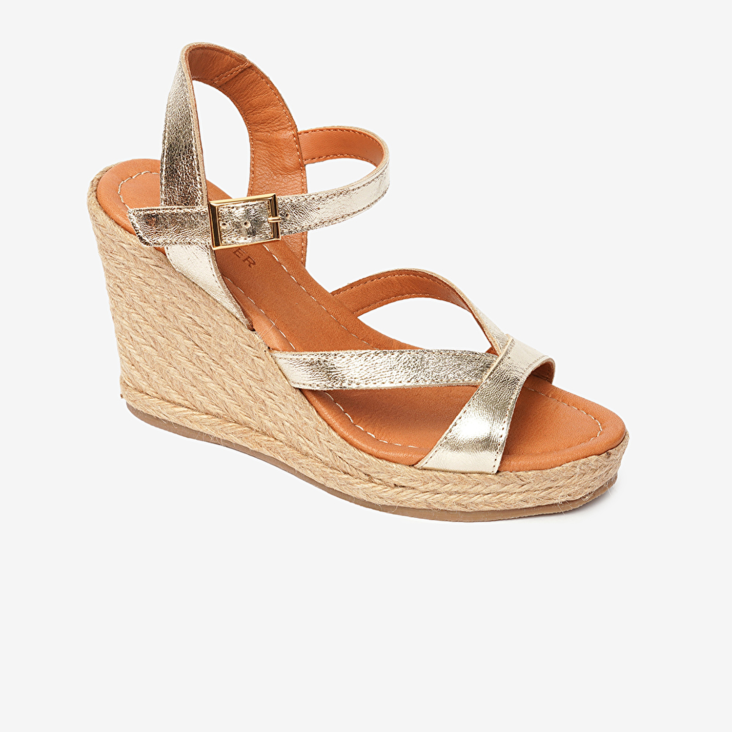 Kadın Altın Topuklu Sandalet 4Y2WS59002-1