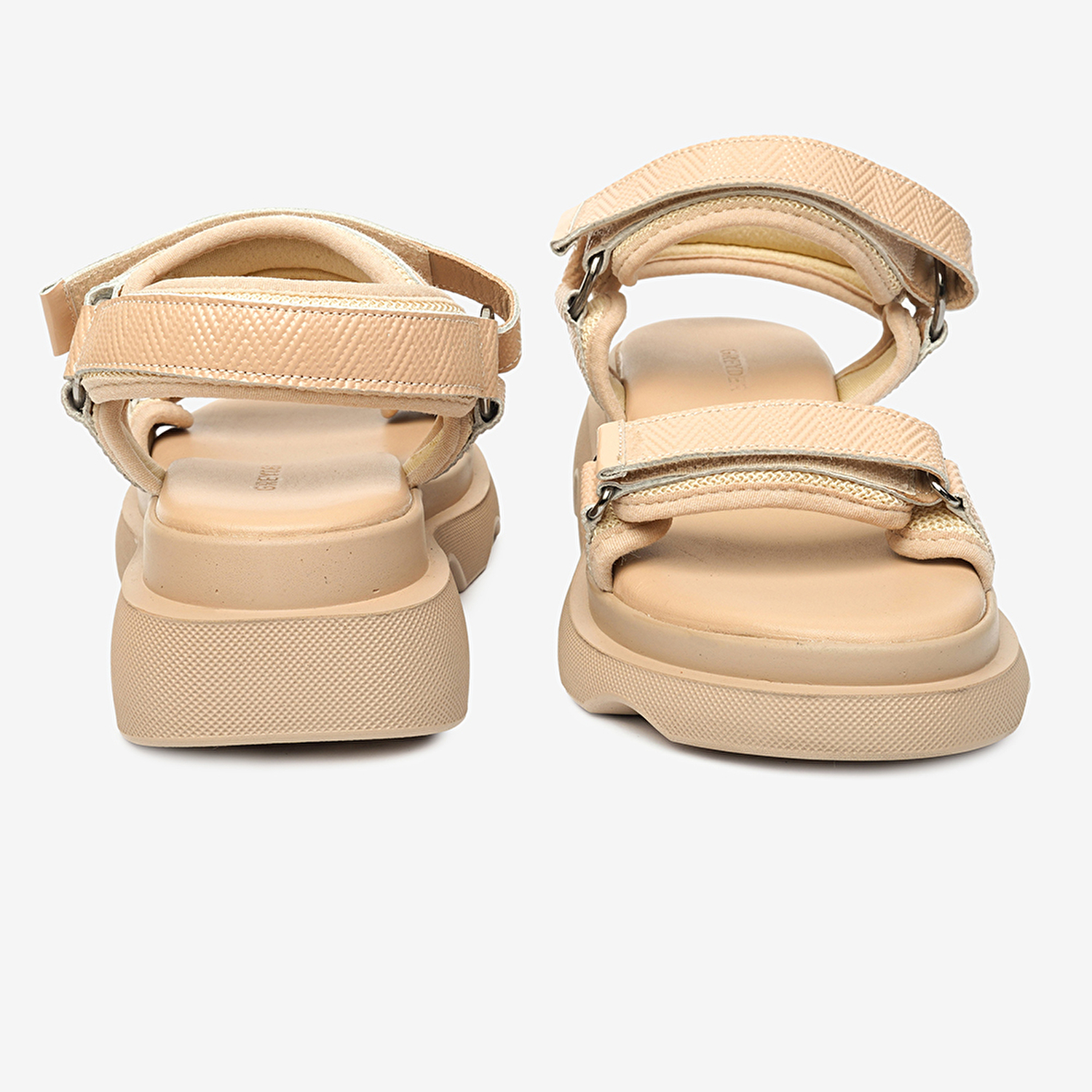 Kadın Krem Hakiki Deri Sandalet 4Y2WS59059-7