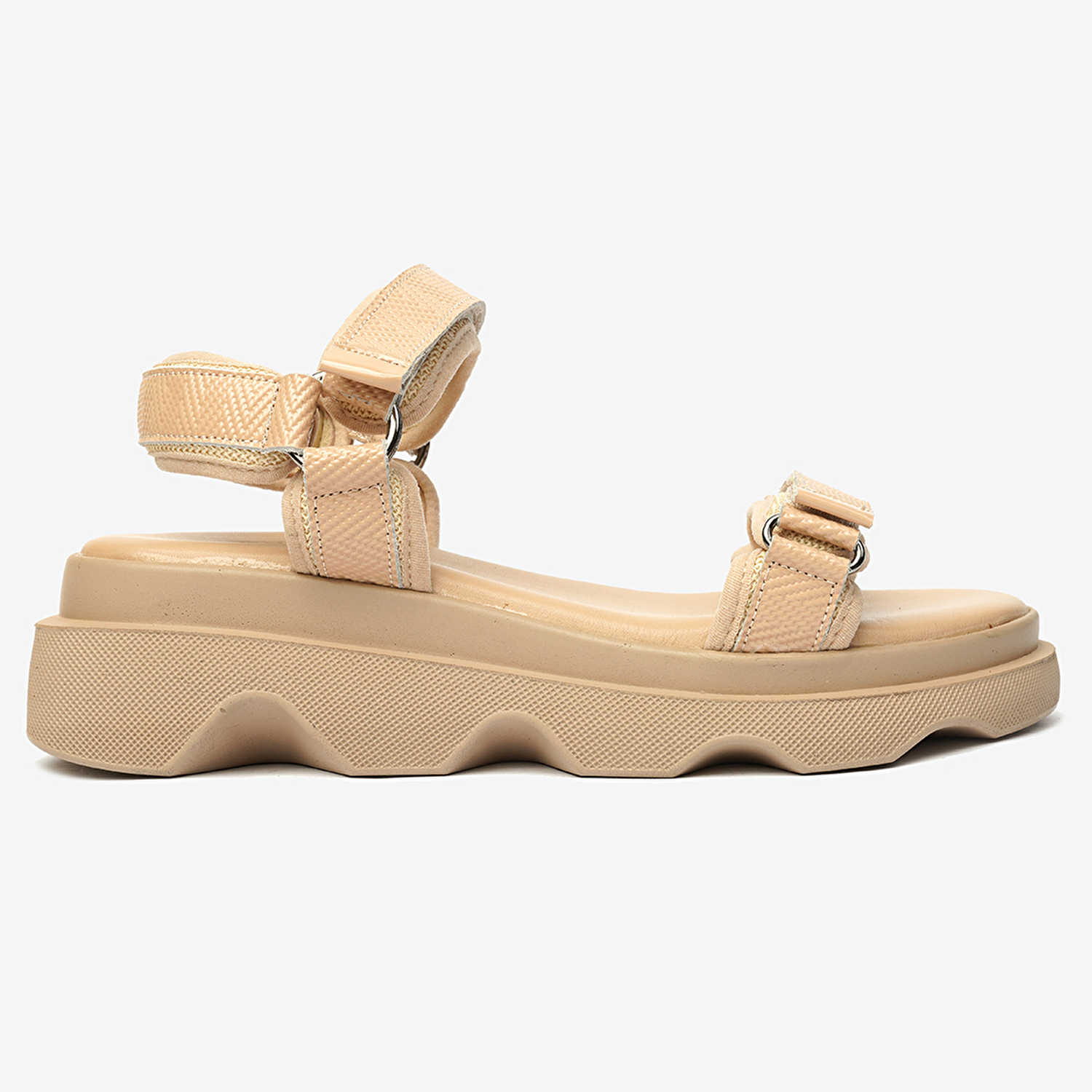 Kadın Krem Hakiki Deri Sandalet 4Y2WS59059-2
