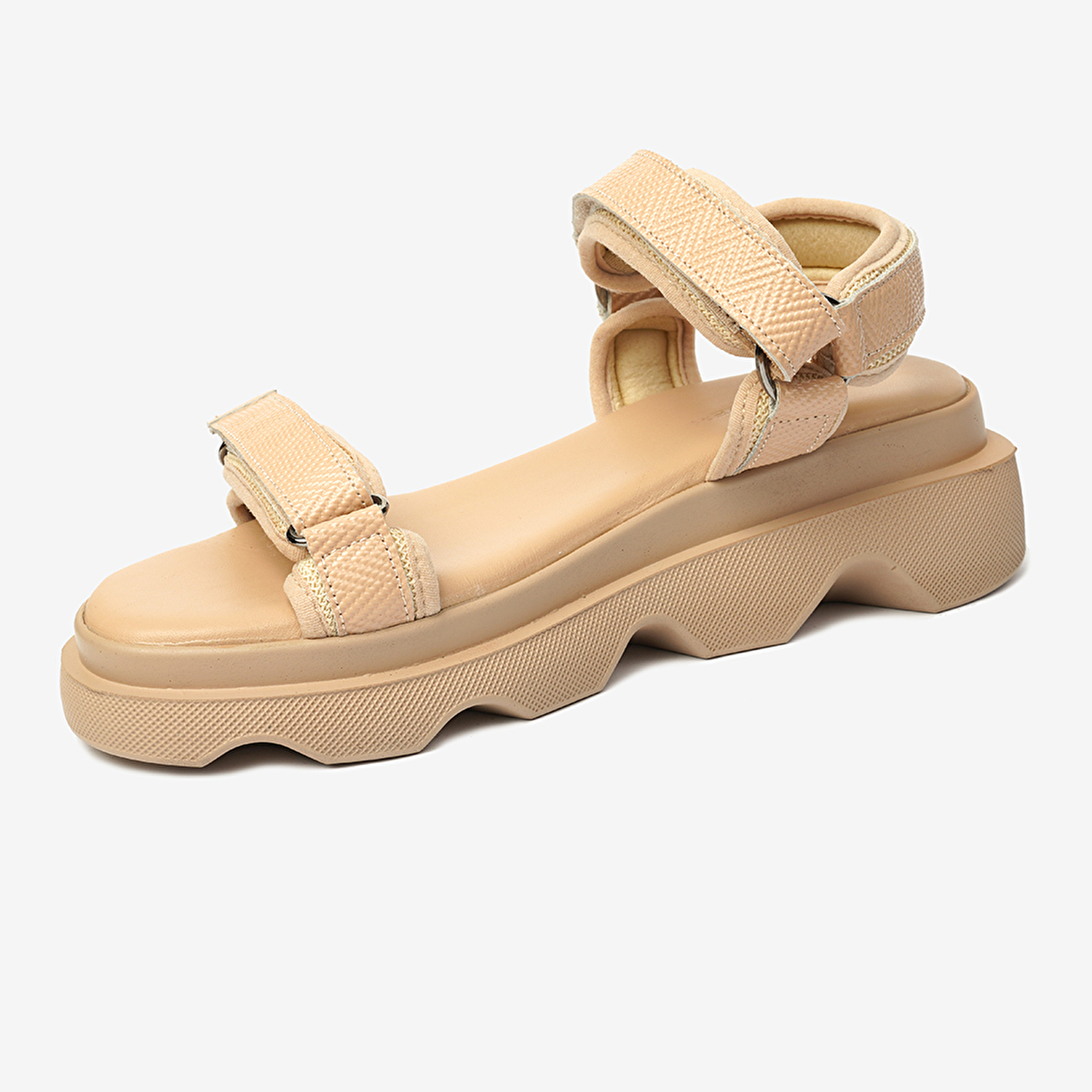 Kadın Krem Hakiki Deri Sandalet 4Y2WS59059-3