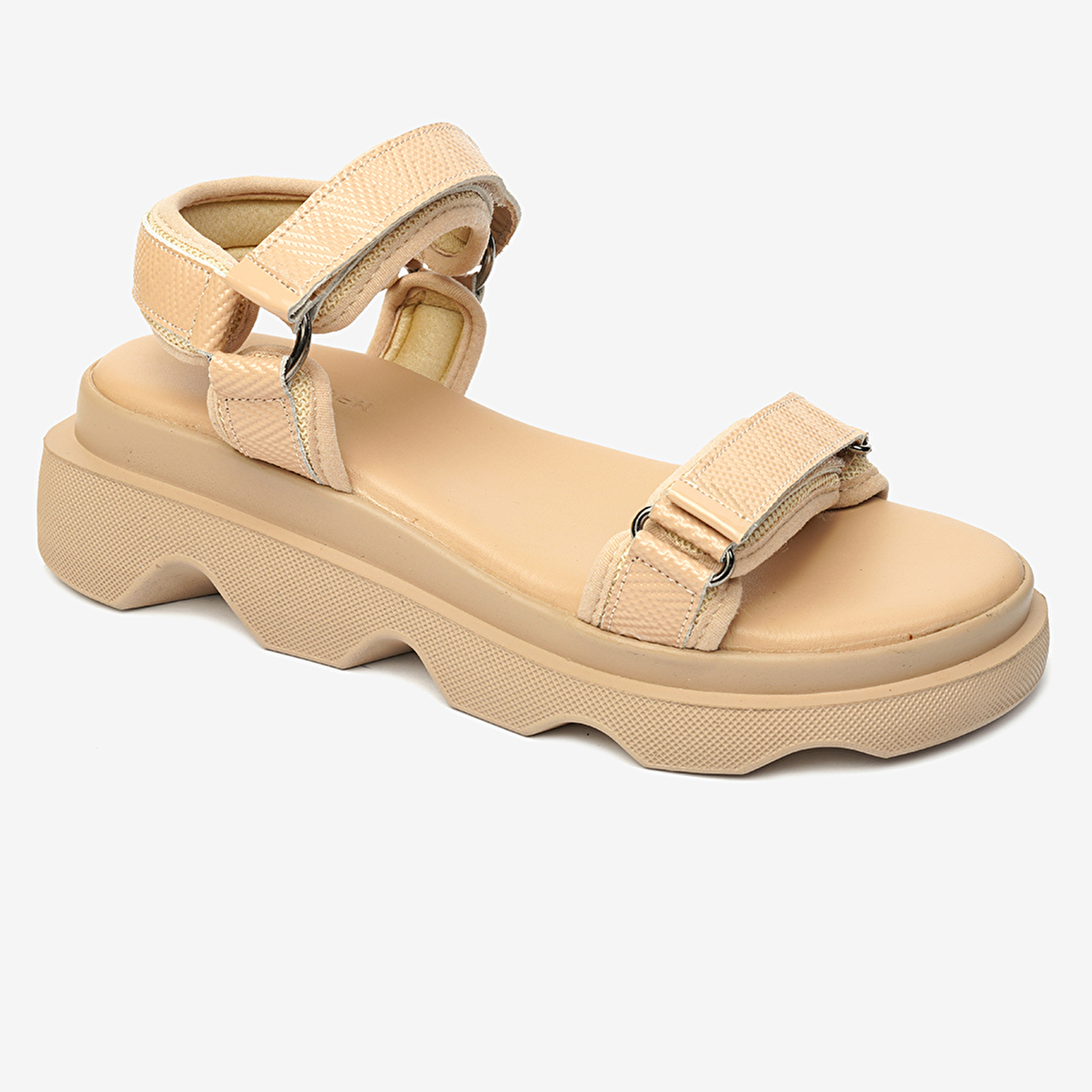 Kadın Krem Hakiki Deri Sandalet 4Y2WS59059-1