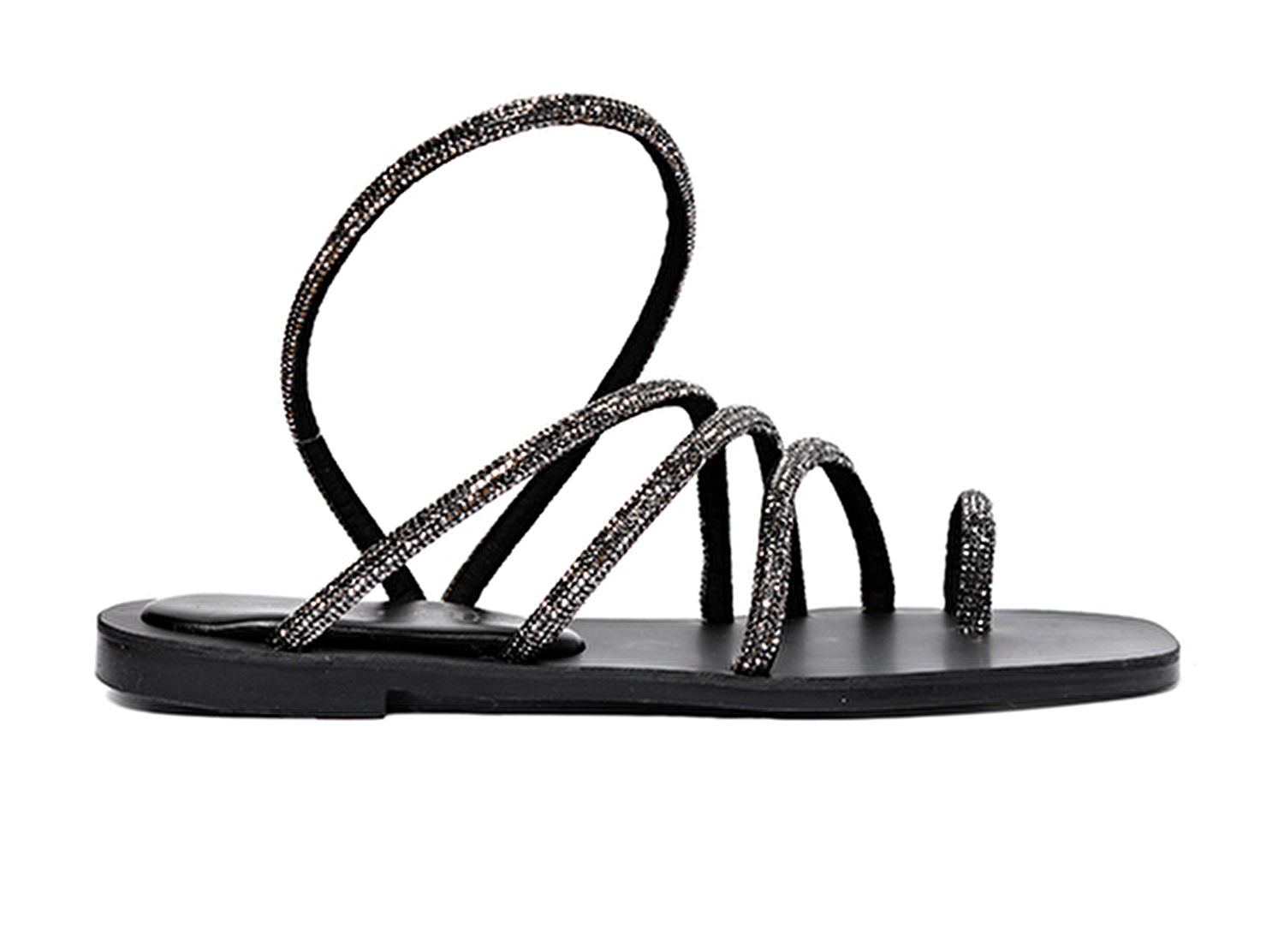 Kadın Siyah Hakiki Deri Sandalet 4Y2WS59098-1