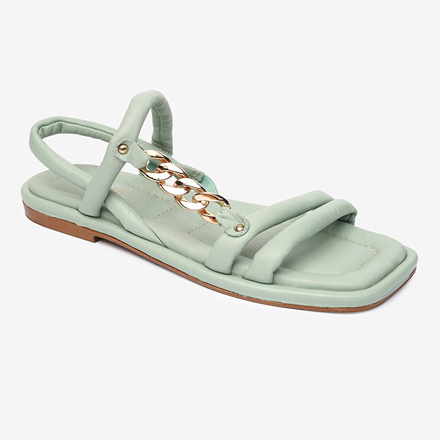 Kadın Mint Hakiki Deri Sandalet 4Y2YS50759-1