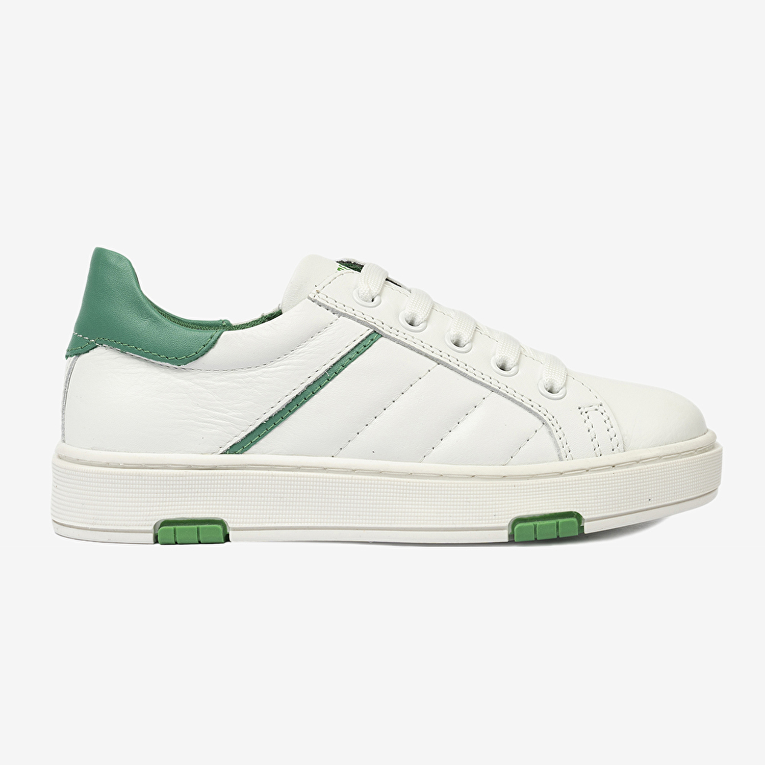 Erkek Çocuk Beyaz Yeşil Hakiki Deri Sneaker Ayakkabı 4Y5NA59501-2