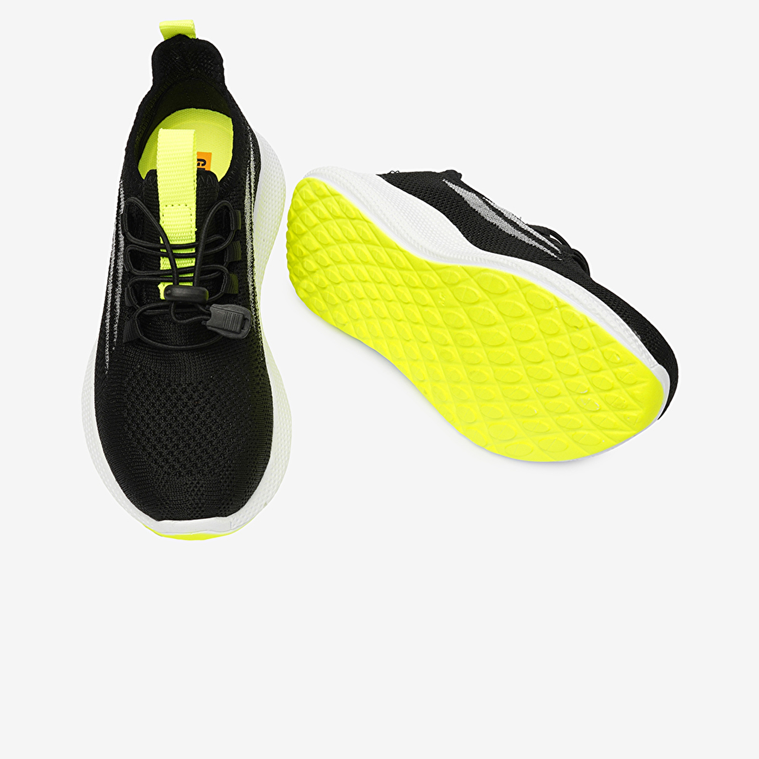 Kız Çocuk Siyah Sarı Spor Ayakkabı 4Y5VA59519-6