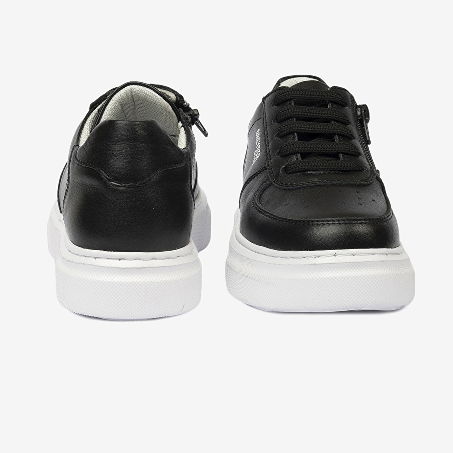 Kız Çocuk Siyah Hakiki Deri Sneaker Ayakkabı 4Y5ZA59507-7