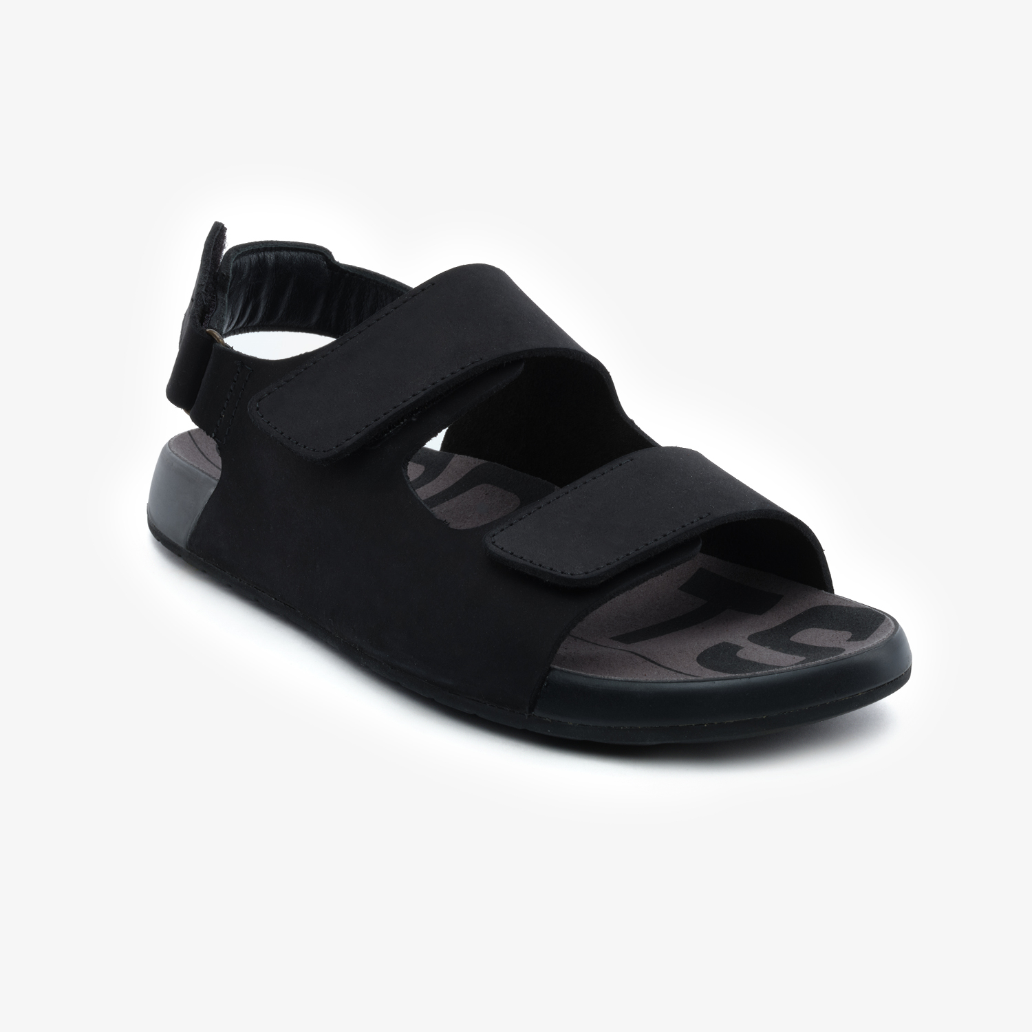 Erkek Siyah Nubuk Hakiki Deri Sandalet 5Y1CS64685-2
