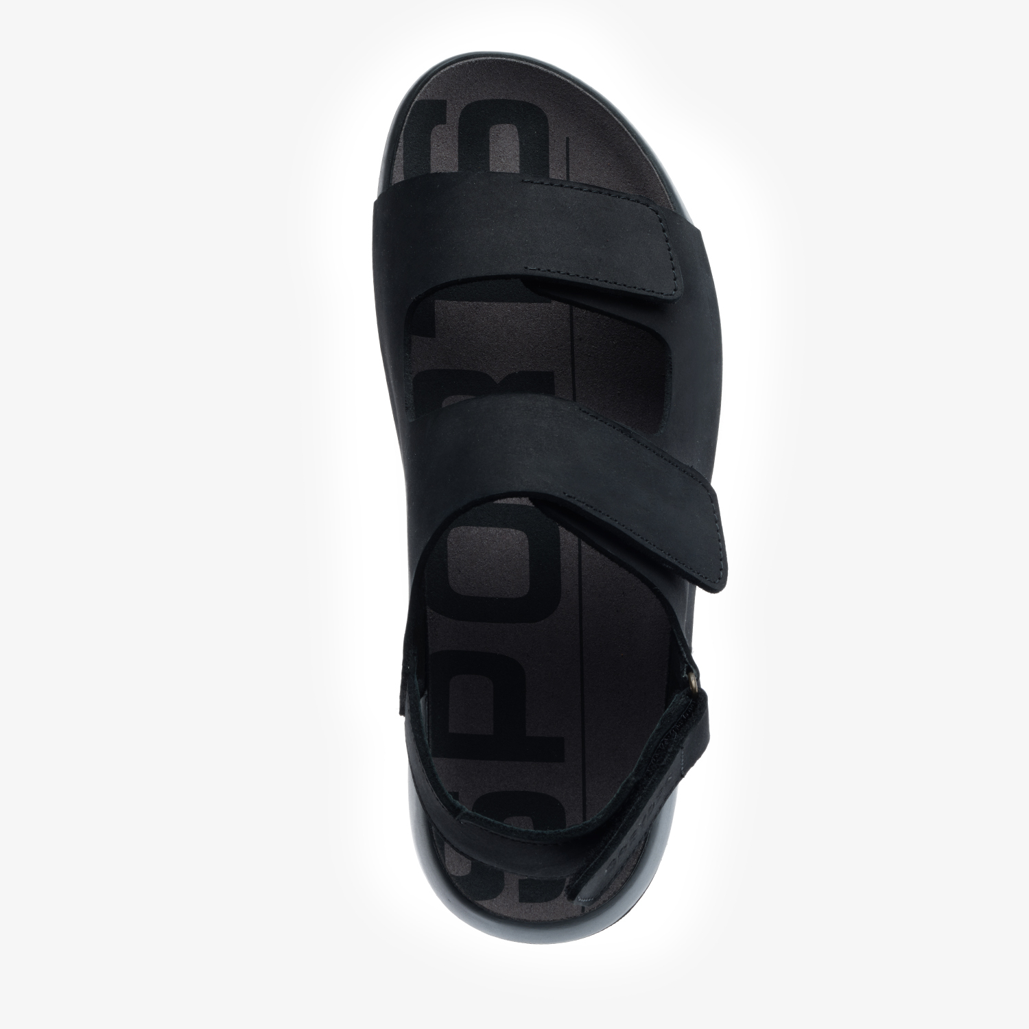Erkek Siyah Nubuk Hakiki Deri Sandalet 5Y1CS64685-4