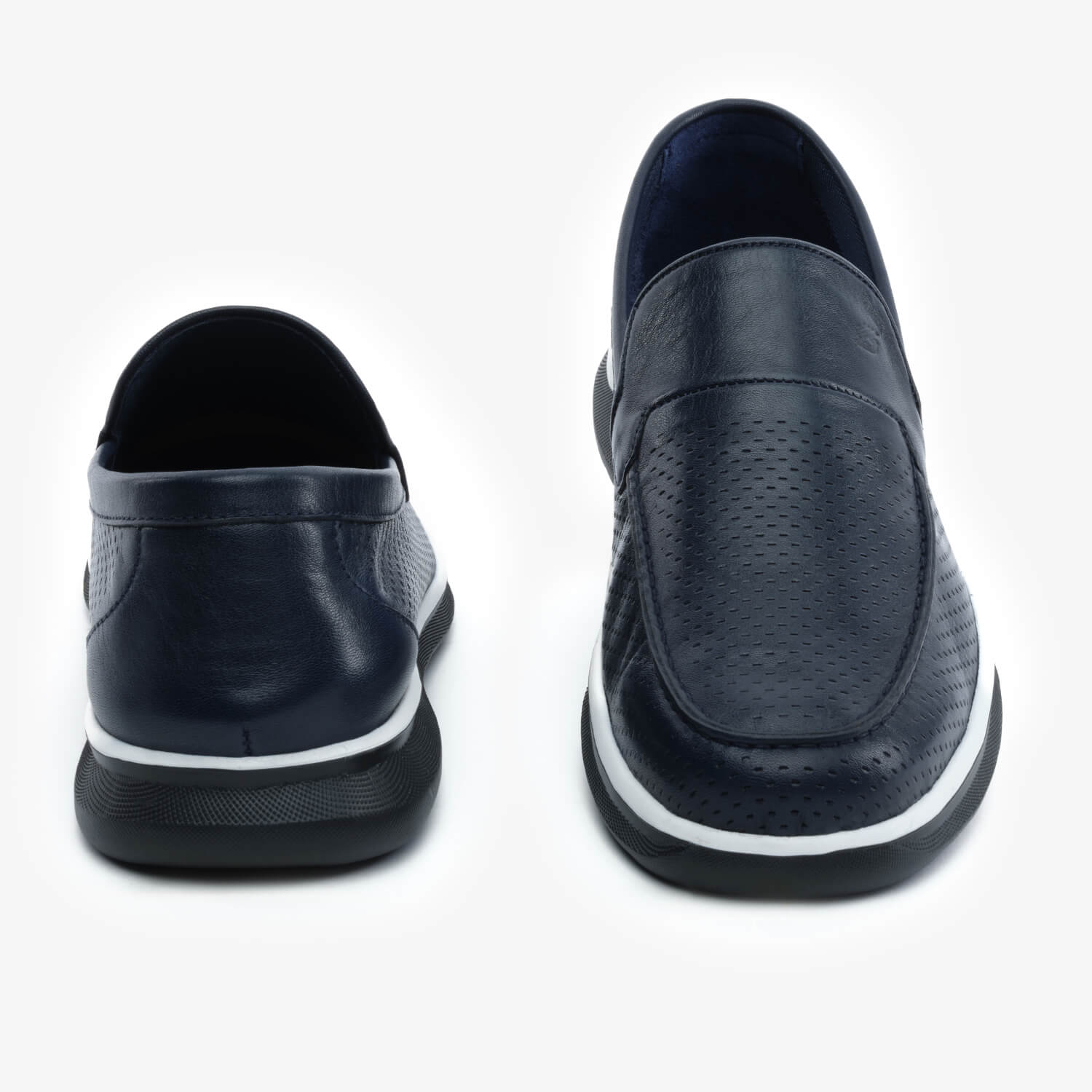 Erkek Lacivert Hakiki Deri Loafer Ayakkabı 5Y1FA64694-7