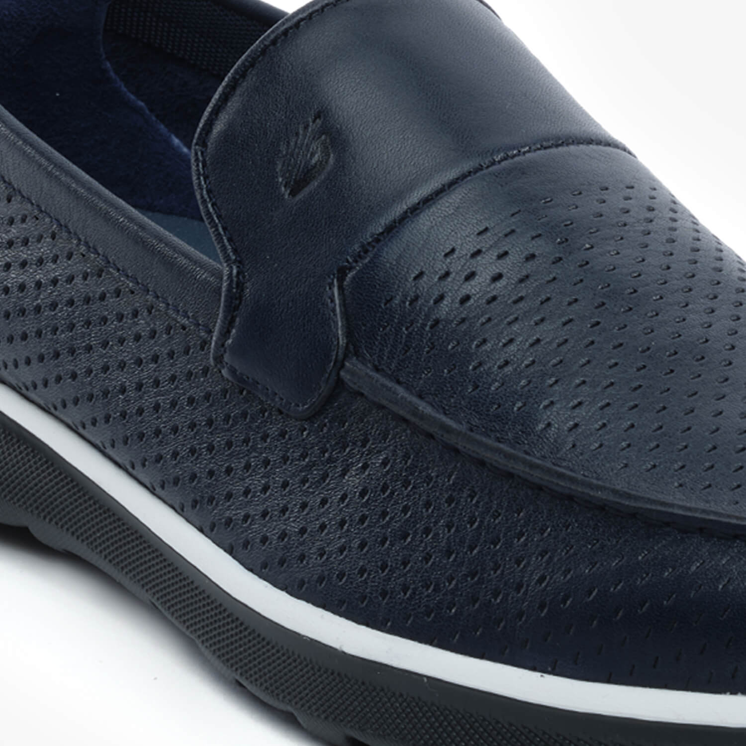 Erkek Lacivert Hakiki Deri Loafer Ayakkabı 5Y1FA64694-5