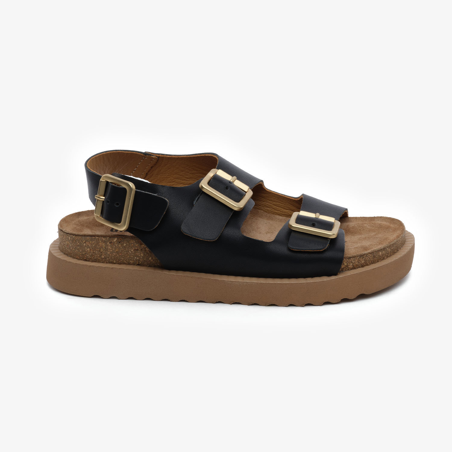Kadın Siyah Hakiki Deri Sandalet 5Y2CS59235-1