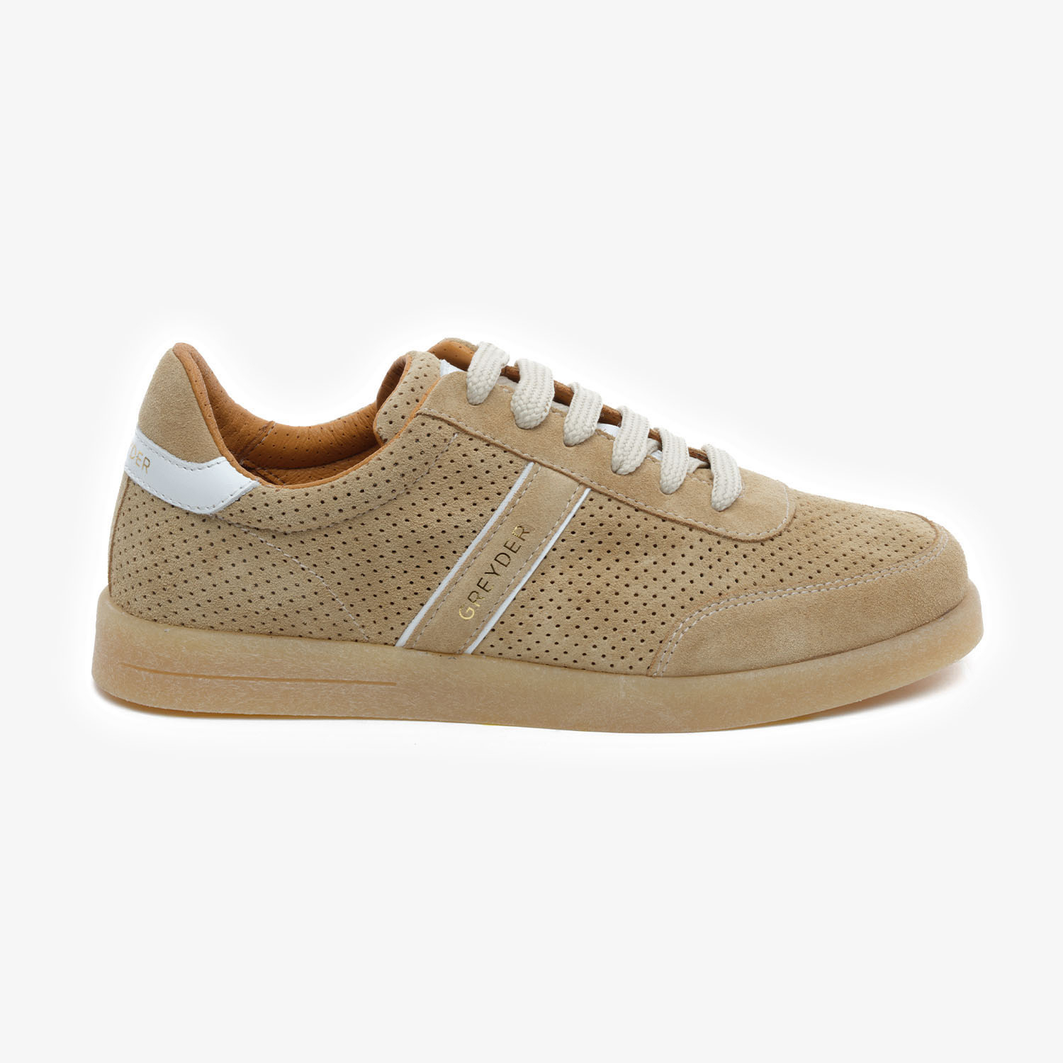 Kadın Bej Hakiki Deri Sneaker Ayakkabı 5Y2UA34381-1