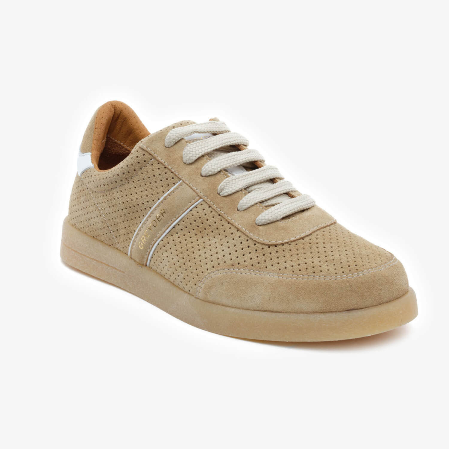 Kadın Bej Hakiki Deri Sneaker Ayakkabı 5Y2UA34381-2