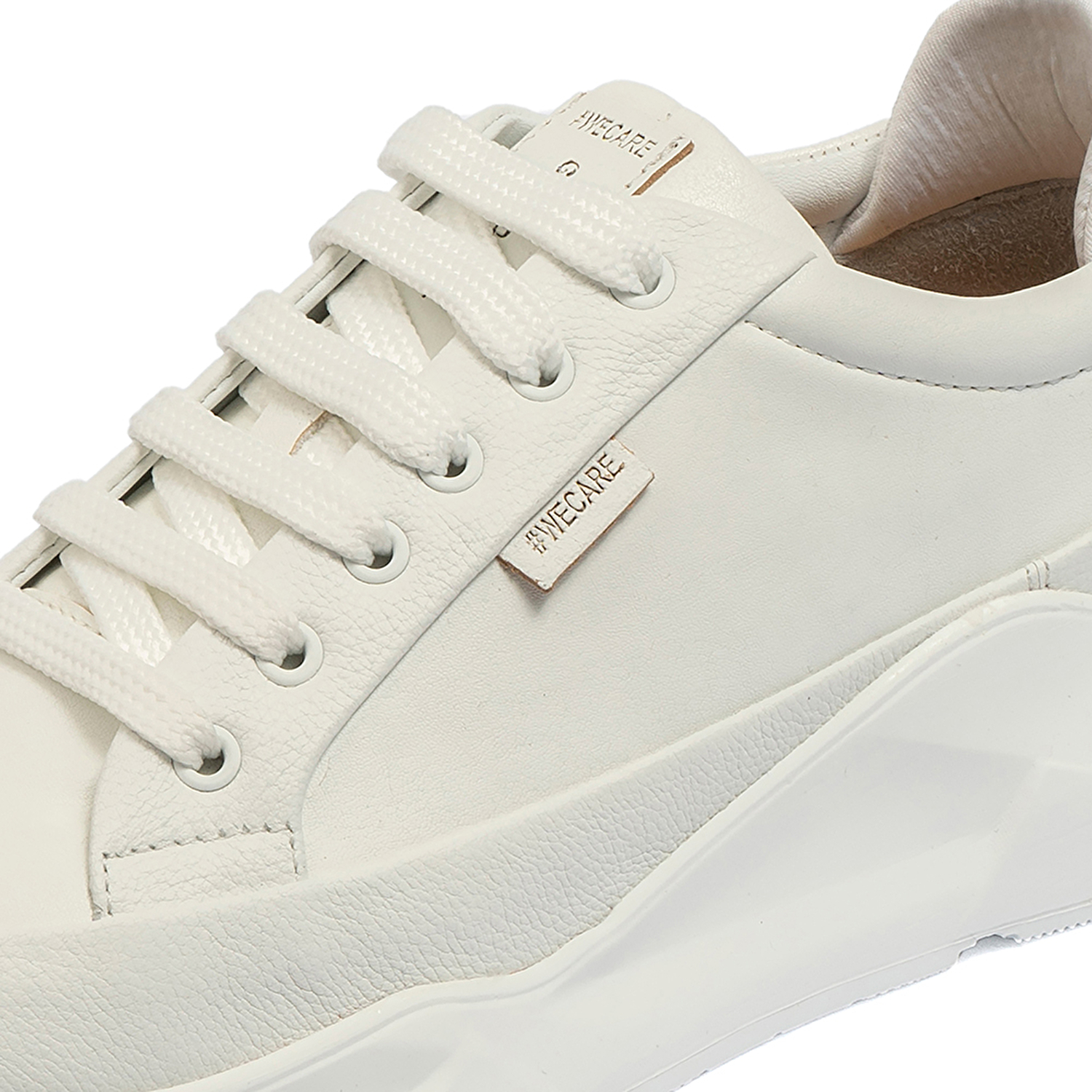 GreyderLAB Kadın Beyaz Hakiki Deri Spor Ayakkabı GL22132-3