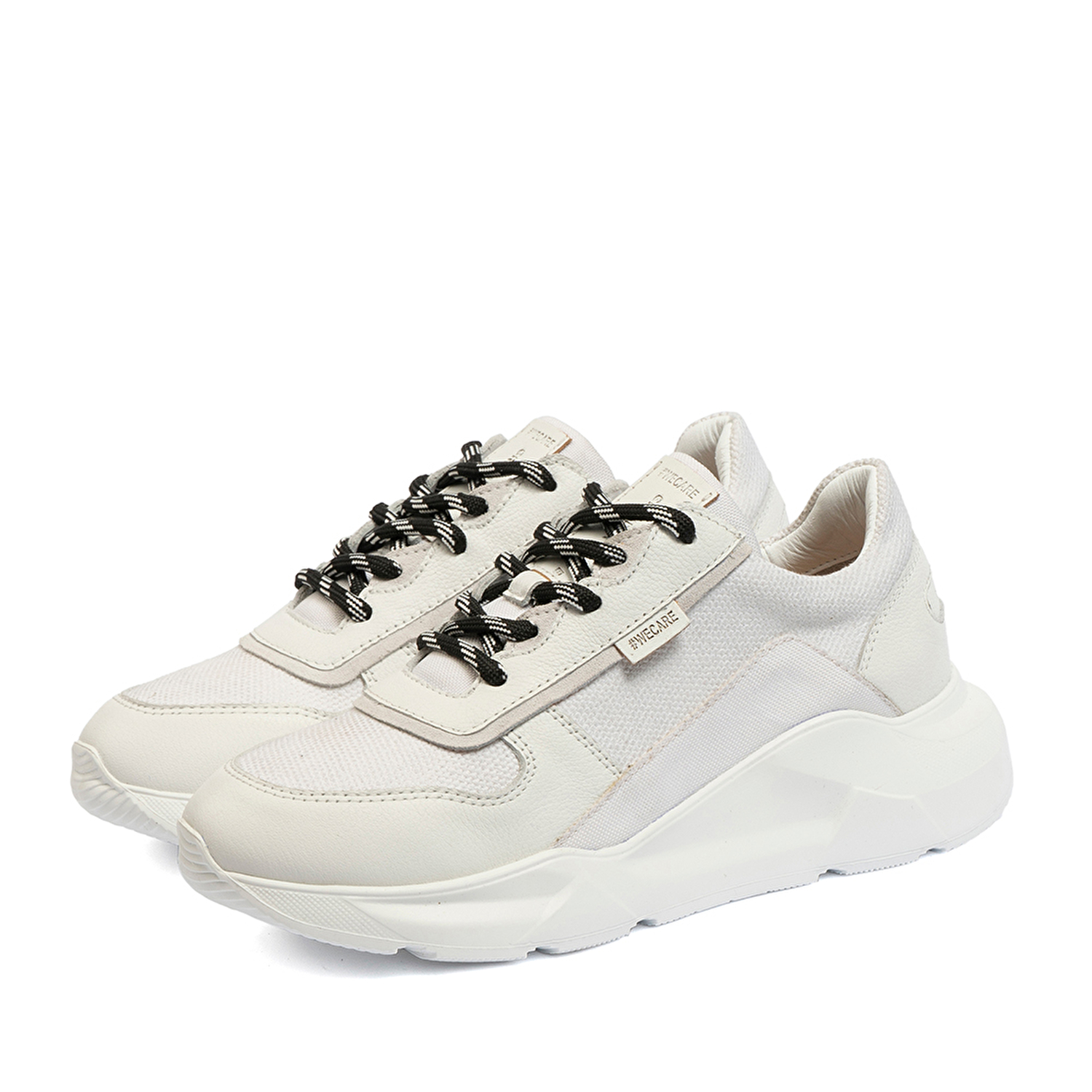 GreyderLAB Kadın Beyaz Hakiki Deri Spor Ayakkabı GL22134-4