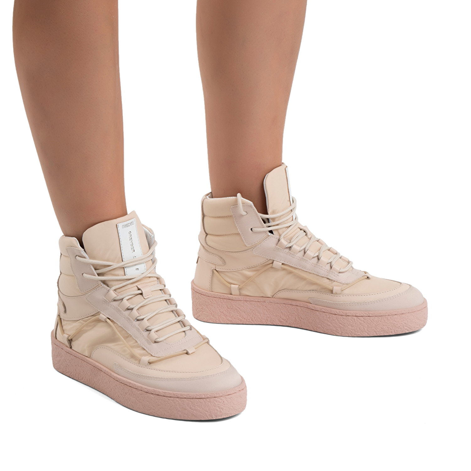 GreyderLAB Kadın Bej Hakiki Deri Sneaker Ayakkabı GL22168-3