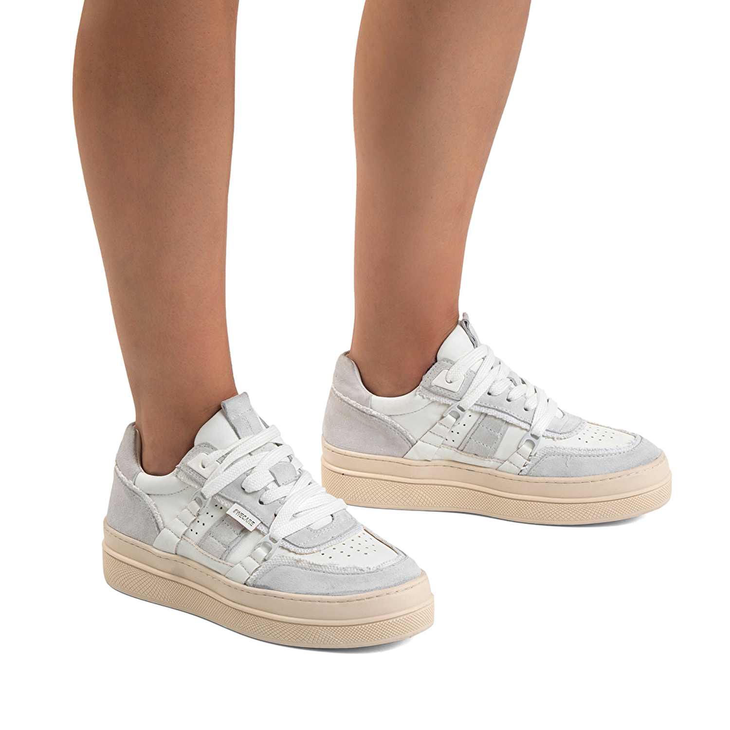 GreyderLAB Kadın Beyaz Hakiki Deri Sneaker Ayakkabı GL22176-2
