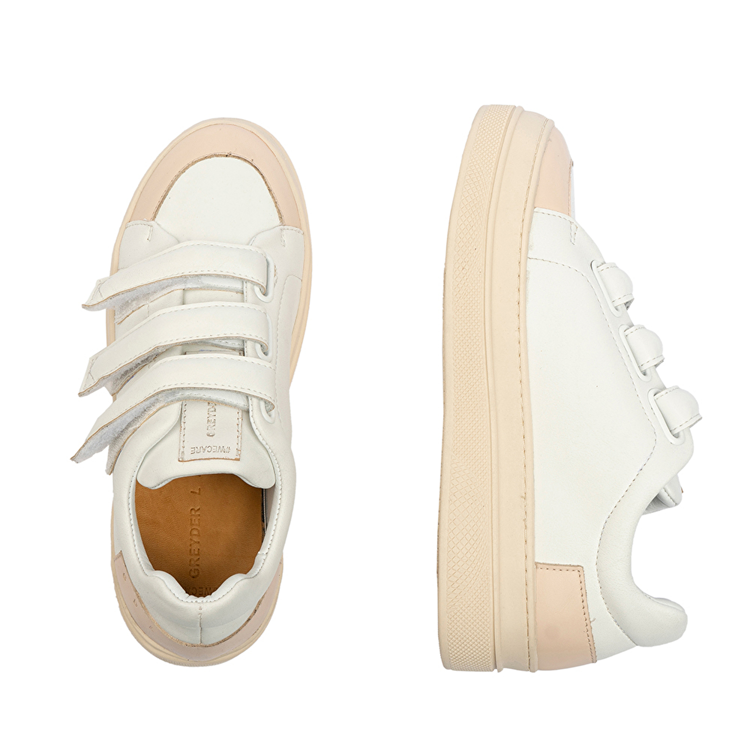 GreyderLAB Kadın Beyaz Hakiki Deri Sneaker Ayakkabı GL22178-5