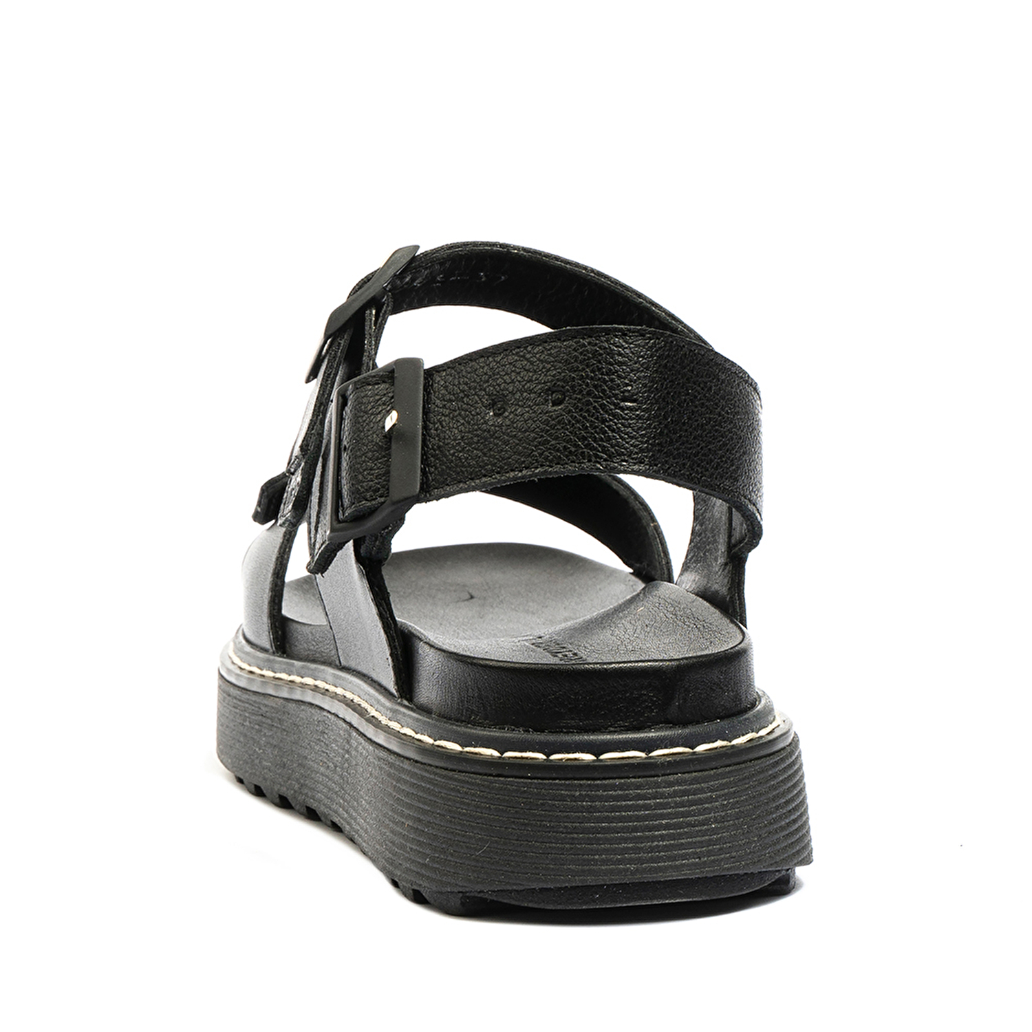 GreyderLAB Kadın Siyah Hakiki Deri Sandalet GL22197-6