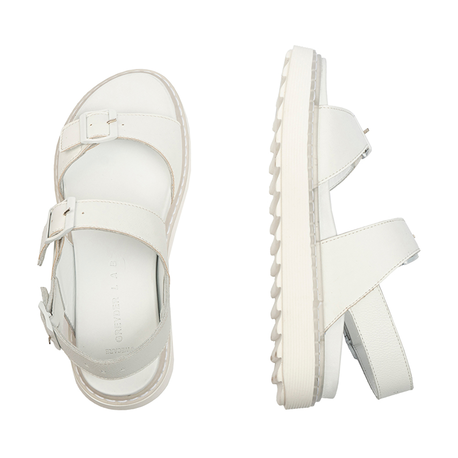 GreyderLAB Kadın Beyaz Hakiki Deri Ayakkabı GL22197-5