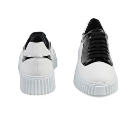 Kadın Siyah Beyaz Sneaker Ayakkabı 1K2SA30923-5
