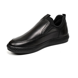 Erkek Siyah Hakiki Deri Comfort Ayakkabı 2K1CA13643