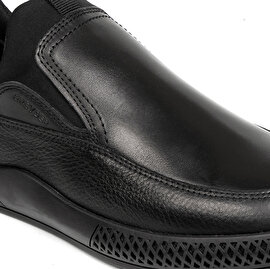 Erkek Siyah Hakiki Deri Comfort Ayakkabı 2K1CA13643