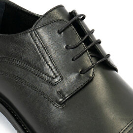 Erkek Siyah Hakiki Deri Klasik Ayakkabı 2K1KA75010