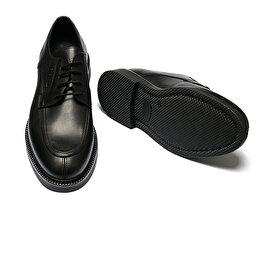Erkek Siyah Hakiki Deri Klasik Ayakkabı 2K1RA15682