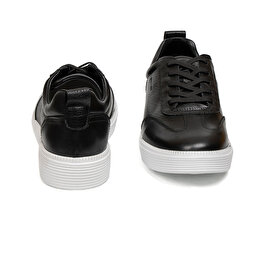 Erkek Siyah Hakiki Deri Sneaker Ayakkabı 2K1SA15650