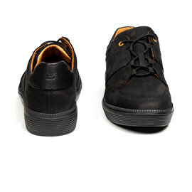Erkek Siyah Hakiki Deri Sneaker Ayakkabı 2K1SA15651