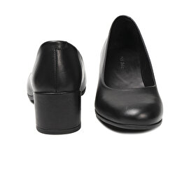Kadın Siyah Hakiki Deri Topuklu Ayakkabı 2K2KA32043