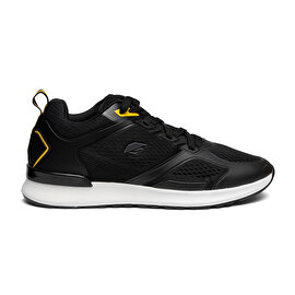 Erkek Siyah Sarı Hakiki Deri Sneaker Ayakkabı 2Y1SA14195-1