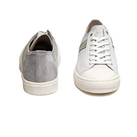 Erkek Beyaz Hakiki Deri Sneaker Ayakkabı 2Y1SA15150-6