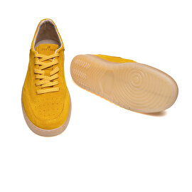 Erkek Sarı Süet Hakiki Deri Sneaker Ayakkabı 2Y1SA67851