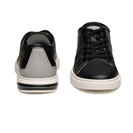 Erkek Siyah Hakiki Deri Sneaker Ayakkabı 2Y1TA67852-6