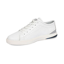 Erkek Beyaz Hakiki Deri Sneaker Ayakkabı 2Y1TA67852-2