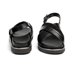 Kadın Siyah Hakiki Deri Sandalet 2Y2CS31640-6