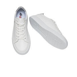 Kadın Beyaz Hakiki Deri Sneaker Ayakkabı 2Y2SA31303-2