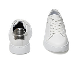 Kadın Beyaz Hakiki Deri Sneaker Ayakkabı 2Y2SA31303-4