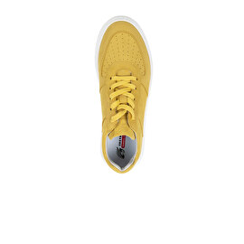Kadın Sarı Hakiki Deri Sneaker Ayakkabı 2Y2SA31350-4