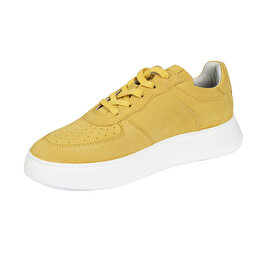 Kadın Sarı Hakiki Deri Sneaker Ayakkabı 2Y2SA31350-2