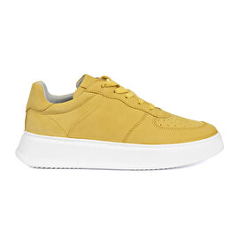 Kadın Sarı Hakiki Deri Sneaker Ayakkabı 2Y2SA31350-1