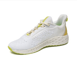 Kadın Beyaz Yeşil Hakiki Deri Spor Ayakkabı 2Y2SA57408-2