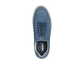 Kadın Mavi Hakiki Deri Sneaker Ayakkabı 2Y2SA57706-3