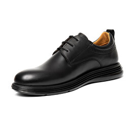 Erkek Siyah Hakiki Deri Klasik Ayakkabı 3K1KA16231 