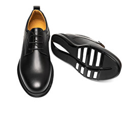 Erkek Siyah Hakiki Deri Klasik Ayakkabı 3K1KA16231 