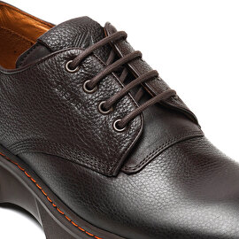 Erkek Kahverengi Hakiki Deri Oxford Ayakkabı 3K1KA16240